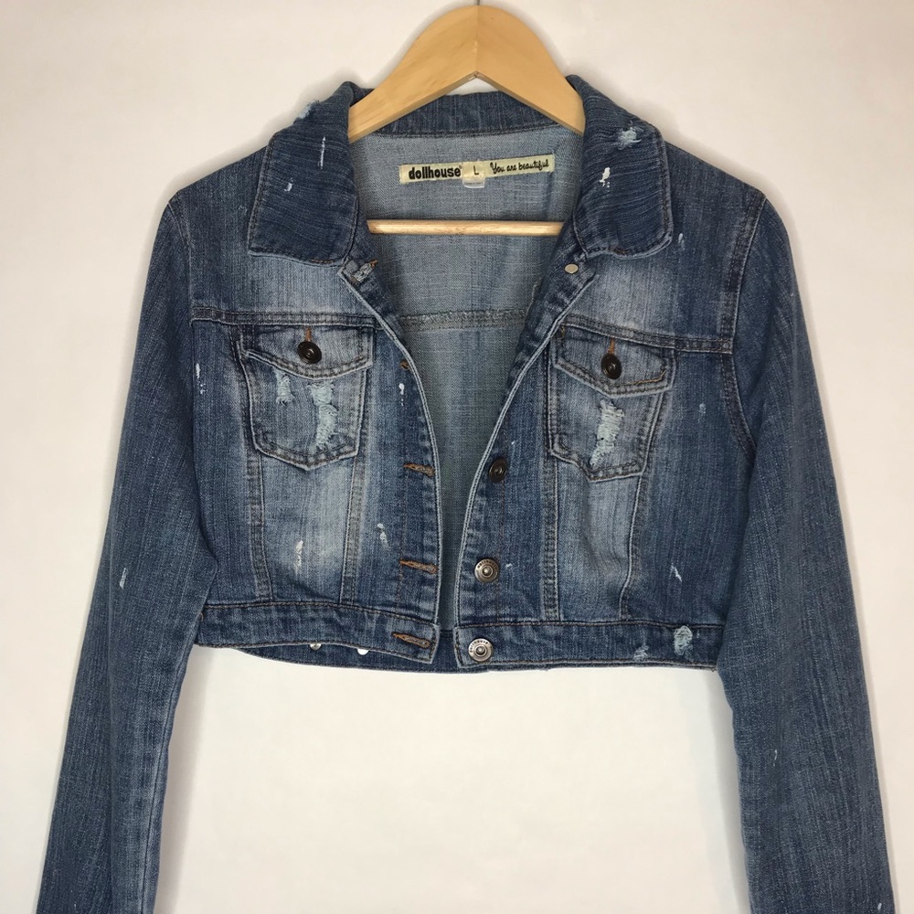 Denim Crop Jacket